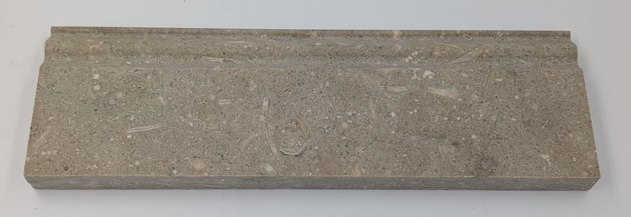 Seagrass Limestone 4x12 Honed Baseboard (Clearance)
