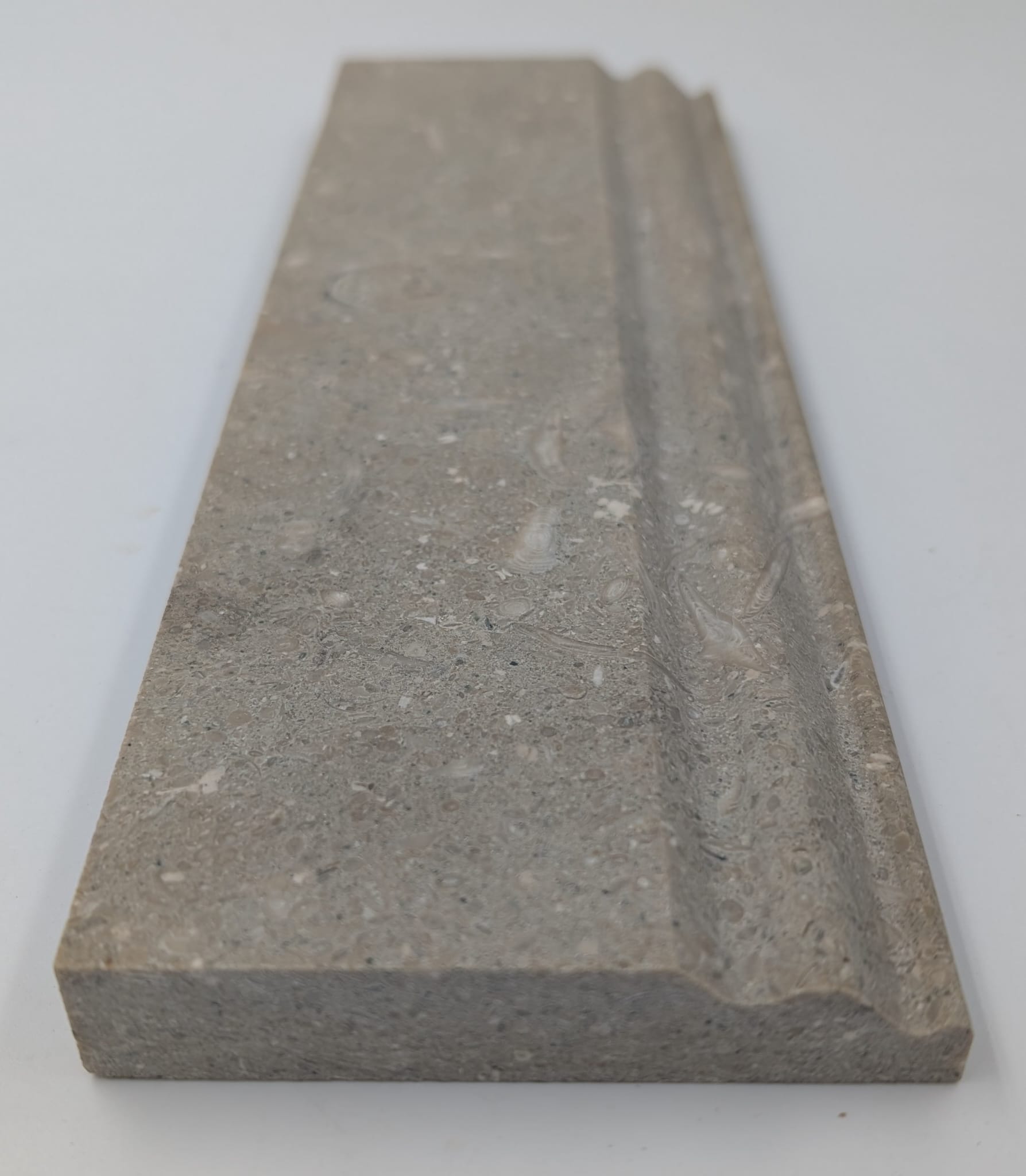 Seagrass Limestone 4x12 Honed Baseboard (Clearance)