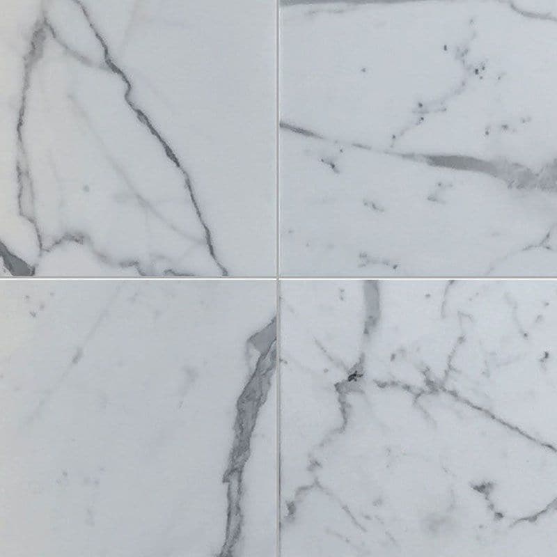 Statuario Marble 18x18 Honed Tile
