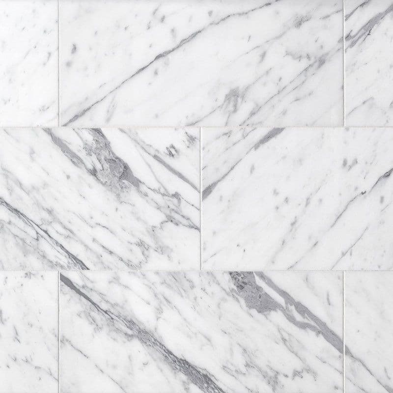 Statuario Marble 6x12 Honed Tile