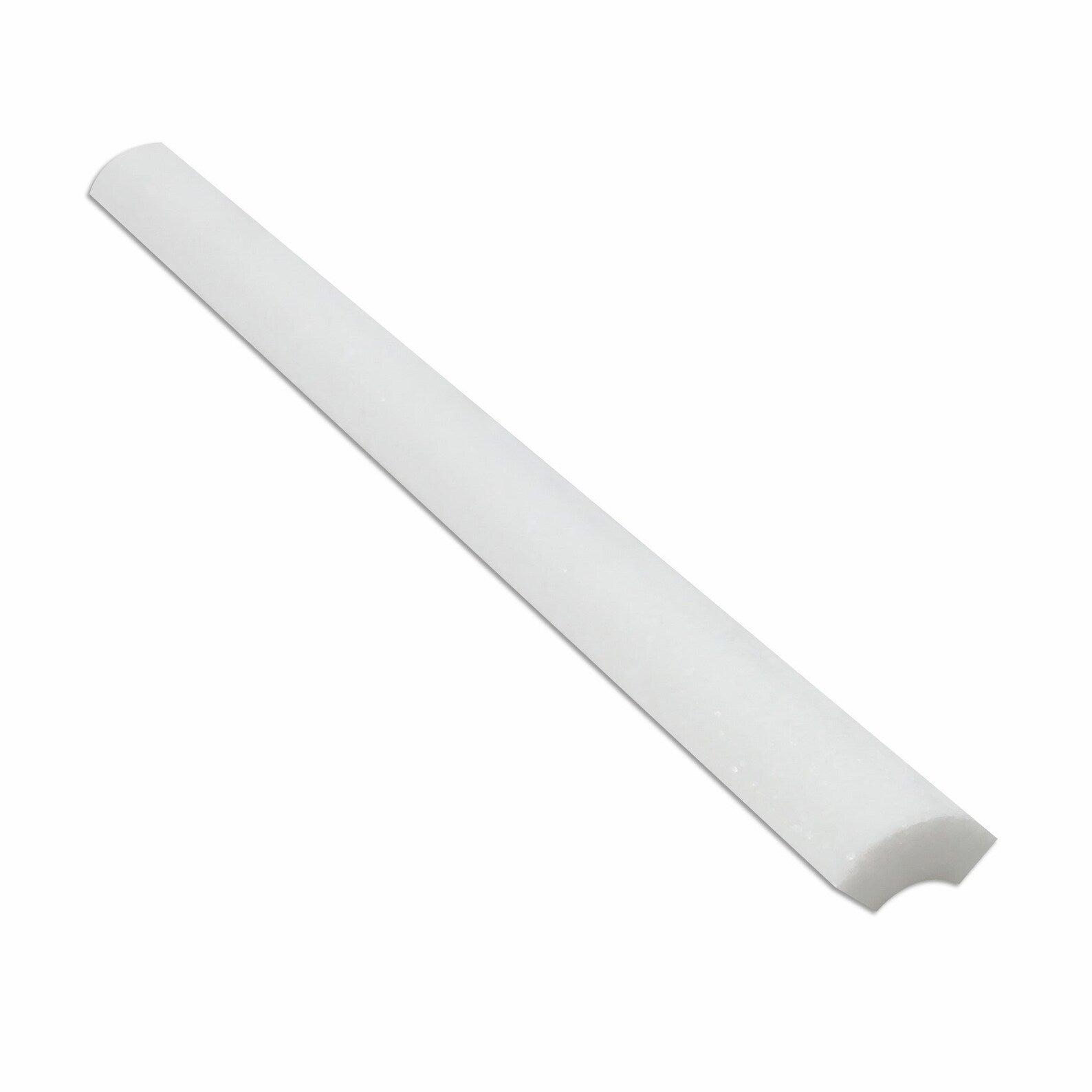 Thassos White Marble Honed Quarter Round Trim