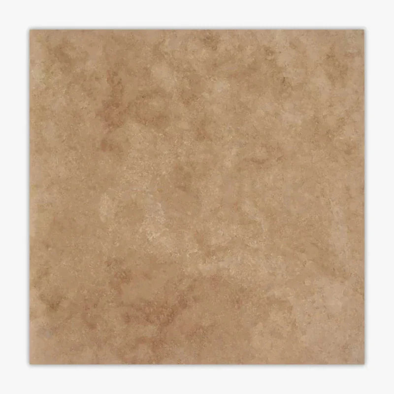 Walnut Travertine 18x18 Filled and Honed Tile